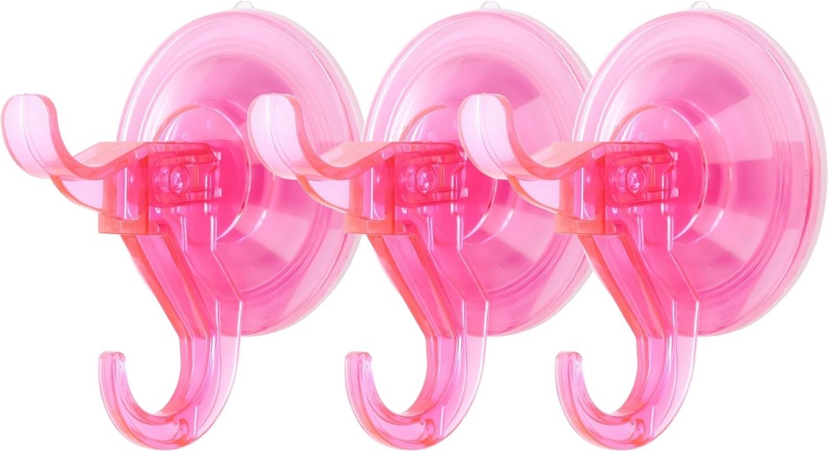 Antimbee 3 Pack Suction Cup Hooks, Clear Suction Cup Hanger, Removable Small Suction Cups for Shower, Bathroom, Glass, Door, Windows, Kitchen - Max Hanging up to 11 lbs on Smooth Surface - Homesidy.com