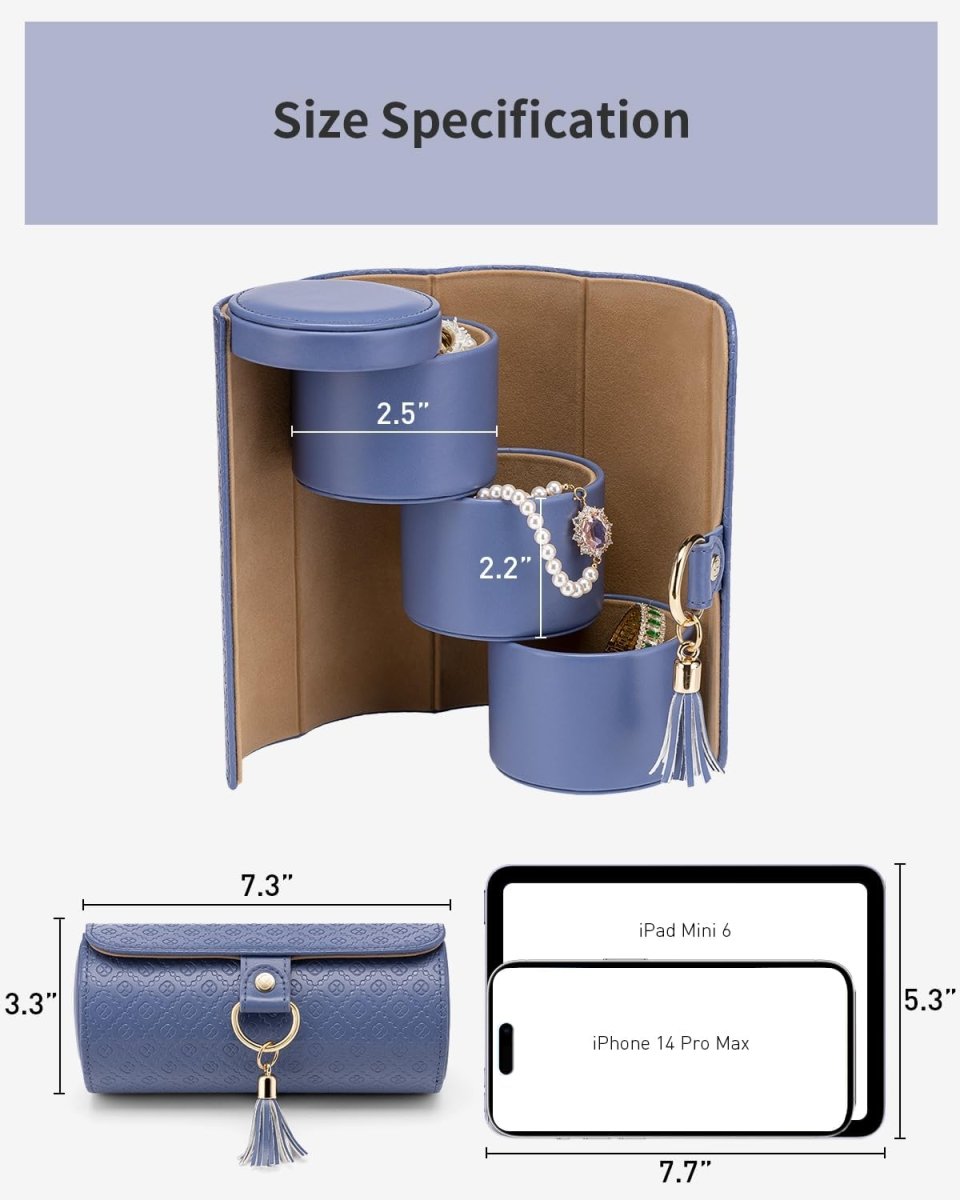 Vlando Travel Jewelry Case for Women, Travel Essential, Travel Must Haves Jewelry Travel Organizer for Girls, Christmas Gifts for Travelers Couples Mom Friends - Black - Homesidy.com