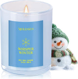 Balsam Cedar Candle, 10oz Soy Scented Candle for Home, Christmas Birthday &amp; Holiday Gifts for Women &amp; Men, Long Lasting 50 Hour Clean Non - Toxic Burn, Elegant Winter &amp; Christmas Festive Home Decor - Homesidy.com