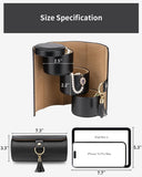 Vlando Travel Jewelry Case for Women, Travel Essential, Travel Must Haves Jewelry Travel Organizer for Girls, Christmas Gifts for Travelers Couples Mom Friends - Black - Homesidy.com