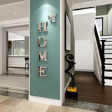 Doeean Home Wall Decor Letter Signs Acrylic Mirror Wall Stickers Decorations for Living Room Bedroom Home Decor Wall Decals (Silver, 47.2 X 15.3IN) - Homesidy.com