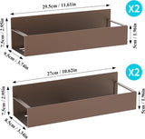 HuggieGems Metal 4 Pack Magnetic Spice Storage Rack Organizer for Refrigerator and Oven, Black Fridge Organizers and Storage - Homesidy.com