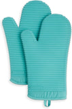 KITCHENAID Ribbed Soft Silicone Oven Mitt 2 - Pack Set, 7.5&34;x13&34;, Milkshake - Homesidy.com