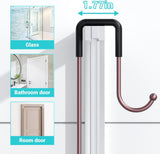Aitatty Over the Door Shower Caddy Hanging: Black Rustproof Shower Organizer over the Door - No Drilling Bathroom Rack for Inside - Homesidy.com