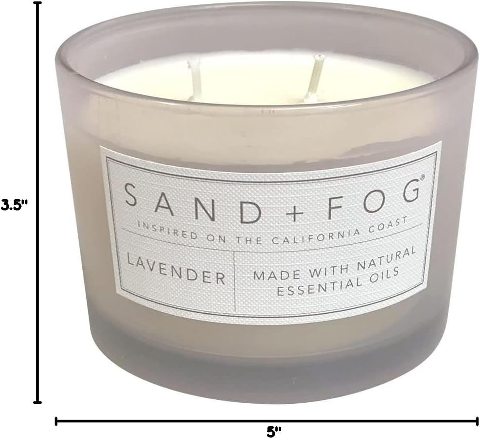 Sand Fog Scented Candle - Crushed Candy Cane – Additional Scents and Sizes – 100% Cotton Lead - Free Wick - Luxury Air Freshening Jar Candles - Perfect Home Decor – 12oz … - Homesidy.com