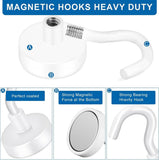 LOVIMAG Magnetic Hooks, 12 Pack 30lbs Magnet Hook 2025 Cruise Cabin Ship Essentials Heavy Duty Strong Magnets Refrigerator Fridge Hanging for Classroom Beach Vacation Kitchen Grills Home (Black) - Homesidy.com