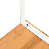 NEX Bamboo Kitchen Cabinet and Counter Shelf Organizer, Stackable &amp; Expandable, Set of 4, White and Natural - Homesidy.com