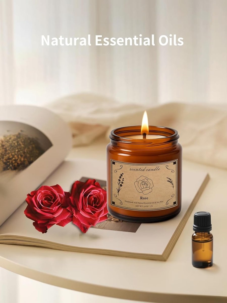 Candles for Home Scented, 16oz Large Soy Wax Lavender Scented Candle, 100 Hour Burn Time, Aromatherapy Candle, Ideal for Christmas, Anniversary, Birthday Gift - Homesidy.com