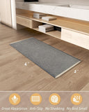 AMOAMI Upgraded Waffle Bath Mat, Super Absorbent Non Slip Bath Mats for Bathroom Floor, Machine Washable Bathroom Rugs with Tassels, Rubber Backed Bathroom Mats, Ultra Soft, 18&34; x 30&34;, Brown - Homesidy.com