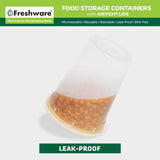Freshware Food Storage Containers [24 Set] 32 oz Plastic Deli Containers with Lids, Slime, Soup, Meal Prep Containers | BPA Free | Stackable | Leakproof | Microwave/Dishwasher/Freezer Safe - Homesidy.com
