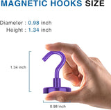 LOVIMAG Magnetic Hooks, 12 Pack 30lbs Magnet Hook 2025 Cruise Cabin Ship Essentials Heavy Duty Strong Magnets Refrigerator Fridge Hanging for Classroom Beach Vacation Kitchen Grills Home (Black) - Homesidy.com