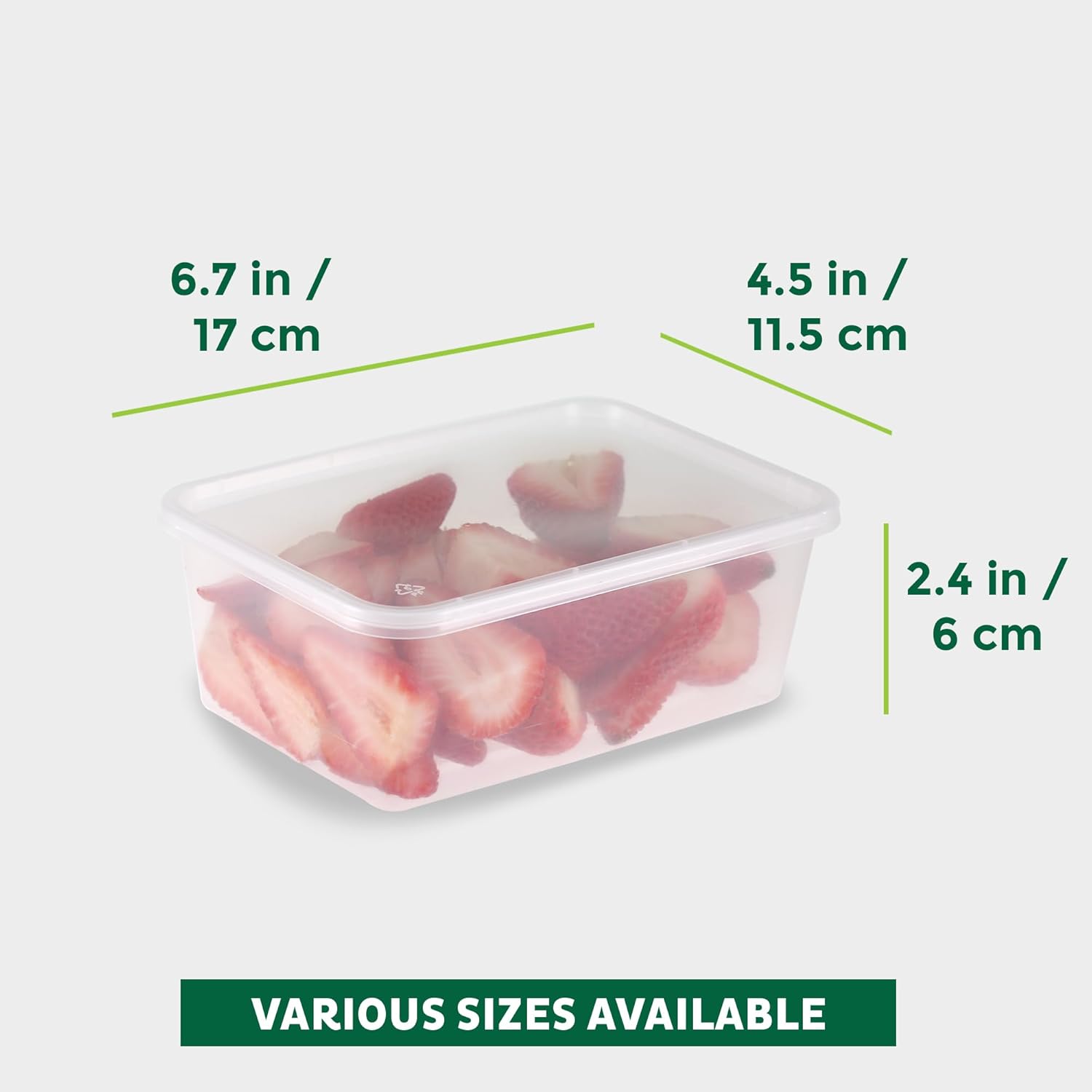 Freshware Food Storage Containers [50 Set] 8 oz Plastic Deli Containers with Lids, Slime, Soup, Meal Prep Containers | BPA Free | Stackable | Leakproof | Microwave/Dishwasher/Freezer Safe - Homesidy.com