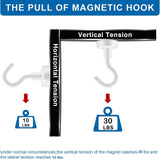 LOVIMAG Magnetic Hooks, 12 Pack 30lbs Magnet Hook 2025 Cruise Cabin Ship Essentials Heavy Duty Strong Magnets Refrigerator Fridge Hanging for Classroom Beach Vacation Kitchen Grills Home (Black) - Homesidy.com
