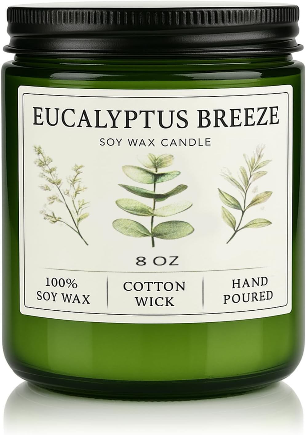 Eucalyptus &amp; Mint Candles for Home Scented, 20 Hours Burn Soy Candle Gift for Women Stress Relief, Meditation, Yoga, Relaxing, Natural Soy Wax for Men and Women, 4oz - Homesidy.com