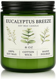 Eucalyptus &amp; Mint Candles for Home Scented, 20 Hours Burn Soy Candle Gift for Women Stress Relief, Meditation, Yoga, Relaxing, Natural Soy Wax for Men and Women, 4oz - Homesidy.com