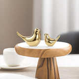 GJFASGF Small Animal Statues, White Bird Figurines Home Decor, Modern Home Decorative, Ceramic Decor for Office Desktop, Bookshelf, Bedroom, Living Room, Cabinets (White 2 Pcs) - Homesidy.com