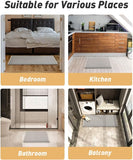 AMOAMI Upgraded Waffle Bath Mat, Super Absorbent Non Slip Bath Mats for Bathroom Floor, Machine Washable Bathroom Rugs with Tassels, Rubber Backed Bathroom Mats, Ultra Soft, 18&34; x 30&34;, Brown - Homesidy.com