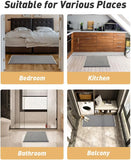 AMOAMI Upgraded Waffle Bath Mat, Super Absorbent Non Slip Bath Mats for Bathroom Floor, Machine Washable Bathroom Rugs with Tassels, Rubber Backed Bathroom Mats, Ultra Soft, 18&34; x 30&34;, Brown - Homesidy.com