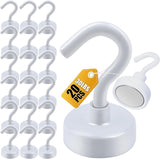 DIYMAG Magnetic Hooks, 30lbs Magnet Hook 2025 Cruise Cabin Ship Essentials Heavy Duty Strong Magnets Refrigerator Fridge Hanging for Classroom Beach Vacation Kitchen Grills Home 20 Pack (Silver) - Homesidy.com