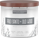 Candle - lite Essential Elements Scented Candles, Eucalyptus &amp; Mint Leaf, 14.75 oz Jar, Proudly Poured in The USA, Aromatherapy, 3 - Wick with 45 Hours Burn Time, Perfect for Creating a Relaxing Ambiance - Homesidy.com