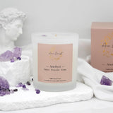 ava concept - Soy Candles with Crystals - Aromatherapy Scented Candle for Women - Lavender Vanilla Gift Set - Small Wax Melts - 3 Pack 3.5oz - Homesidy.com