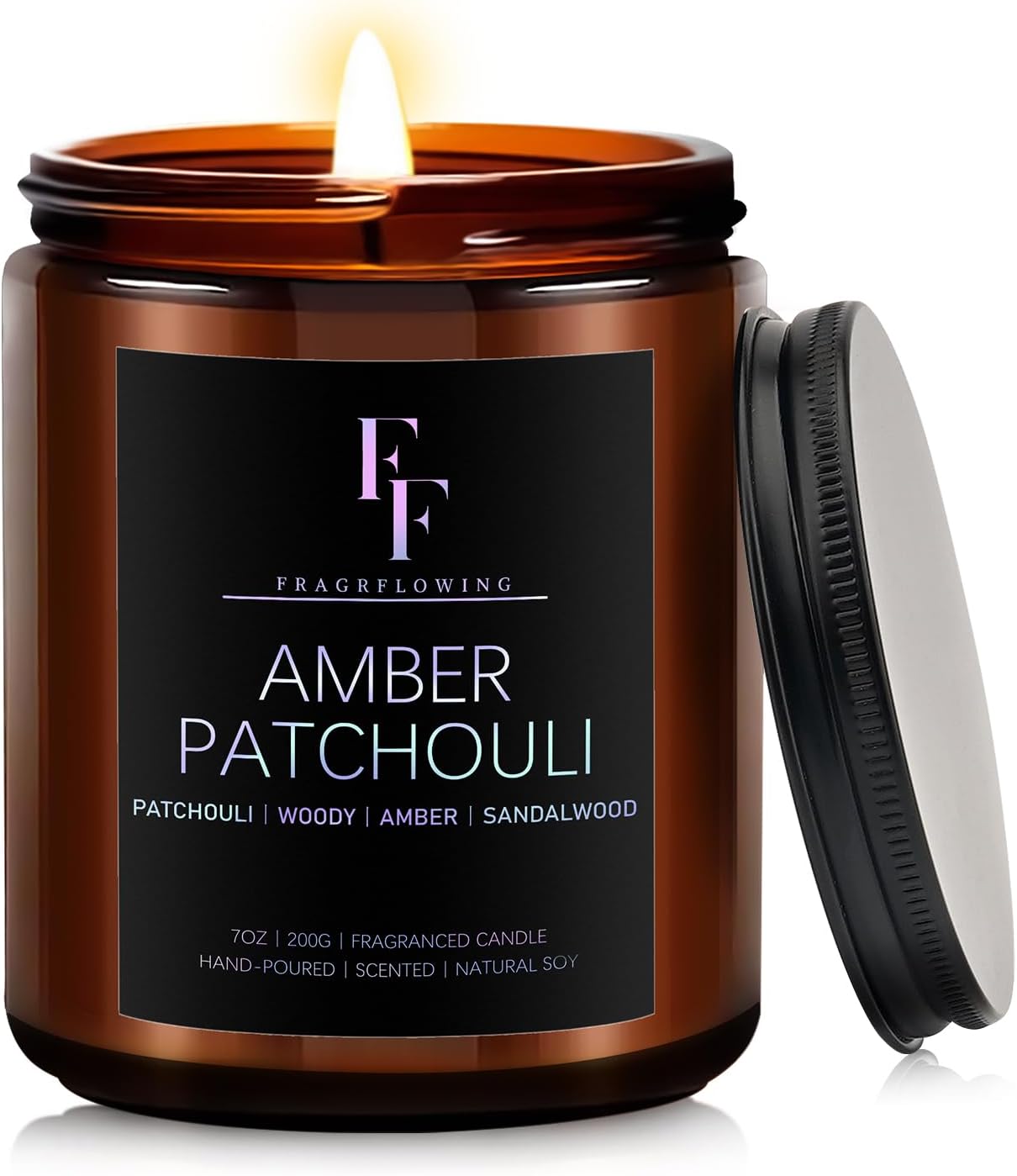 Eucalyptus &amp; Sage Scented Candles,Candles for Home Scented Aromatherapy Candles,Soy Wax Candle Gift for Women Men Amber Jar Candle, 7oz - Homesidy.com