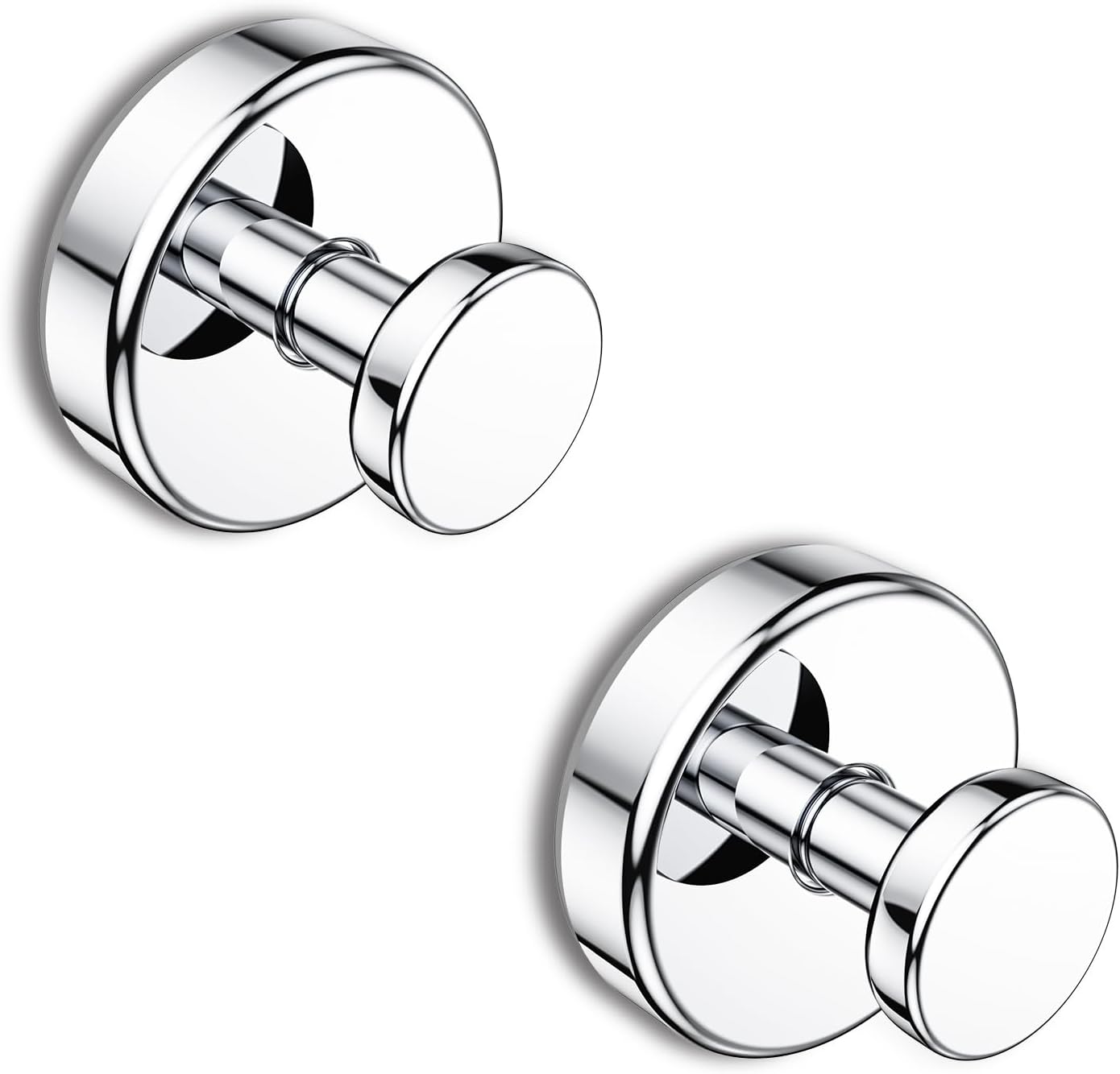 Bntuk Suction Cup Hooks for Shower, Removable Towel Hooks for Bathroom Window Glass Door Wall, Bath Robe Looafh Wreath Hook for Hanging - 2 Pack, Black - Homesidy.com