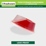 Freshware Food Storage Containers [50 Set] 8 oz Plastic Deli Containers with Lids, Slime, Soup, Meal Prep Containers | BPA Free | Stackable | Leakproof | Microwave/Dishwasher/Freezer Safe - Homesidy.com