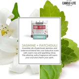 Candle - lite Essential Elements Scented Candles, Eucalyptus &amp; Mint Leaf, 14.75 oz Jar, Proudly Poured in The USA, Aromatherapy, 3 - Wick with 45 Hours Burn Time, Perfect for Creating a Relaxing Ambiance - Homesidy.com