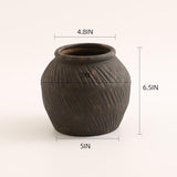Rustic Vases for Home Decor. Ceramic Vase for Dining Table Decor. Terracotta Decorative Vase 6.1IN. ZSHLXM - Homesidy.com