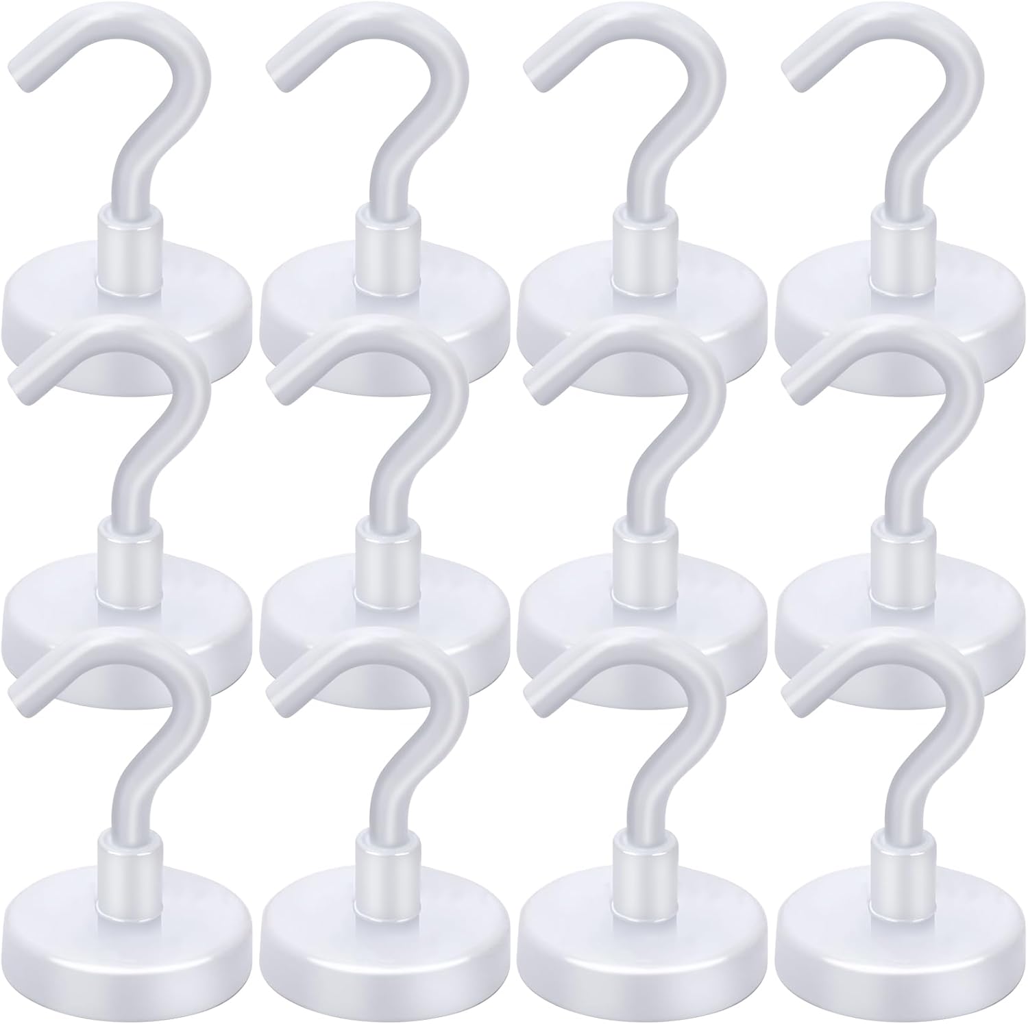 LOVIMAG Magnetic Hooks, 12 Pack 30lbs Magnet Hook 2025 Cruise Cabin Ship Essentials Heavy Duty Strong Magnets Refrigerator Fridge Hanging for Classroom Beach Vacation Kitchen Grills Home (Black) - Homesidy.com