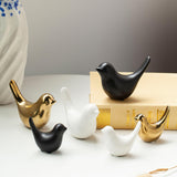 GJFASGF Small Animal Statues, White Bird Figurines Home Decor, Modern Home Decorative, Ceramic Decor for Office Desktop, Bookshelf, Bedroom, Living Room, Cabinets (White 2 Pcs) - Homesidy.com