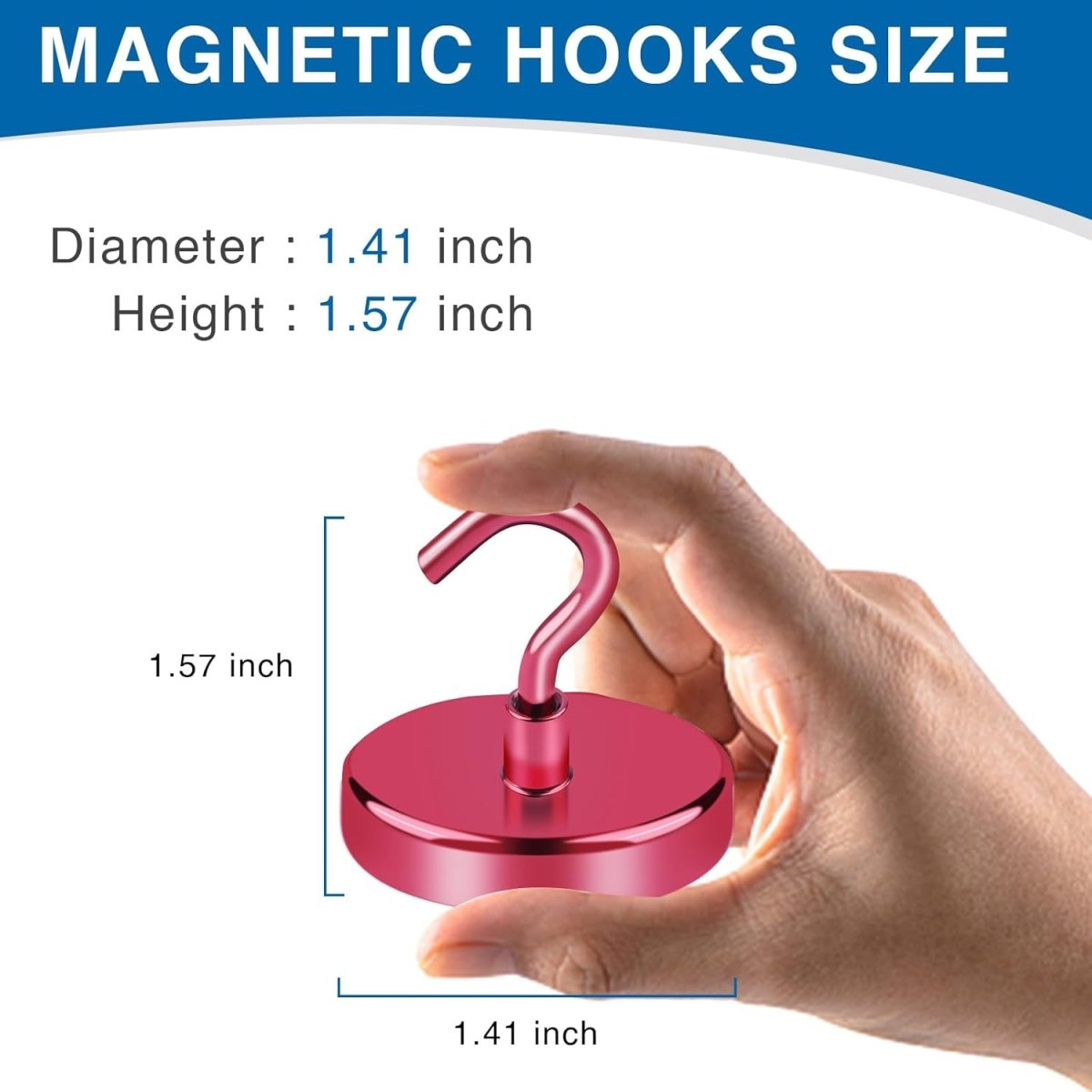 LOVIMAG Magnetic Hooks, 12 Pack 30lbs Magnet Hook 2025 Cruise Cabin Ship Essentials Heavy Duty Strong Magnets Refrigerator Fridge Hanging for Classroom Beach Vacation Kitchen Grills Home (Black) - Homesidy.com