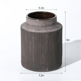 Rustic Vases for Home Decor. Ceramic Vase for Dining Table Decor. Terracotta Decorative Vase 6.1IN. ZSHLXM - Homesidy.com