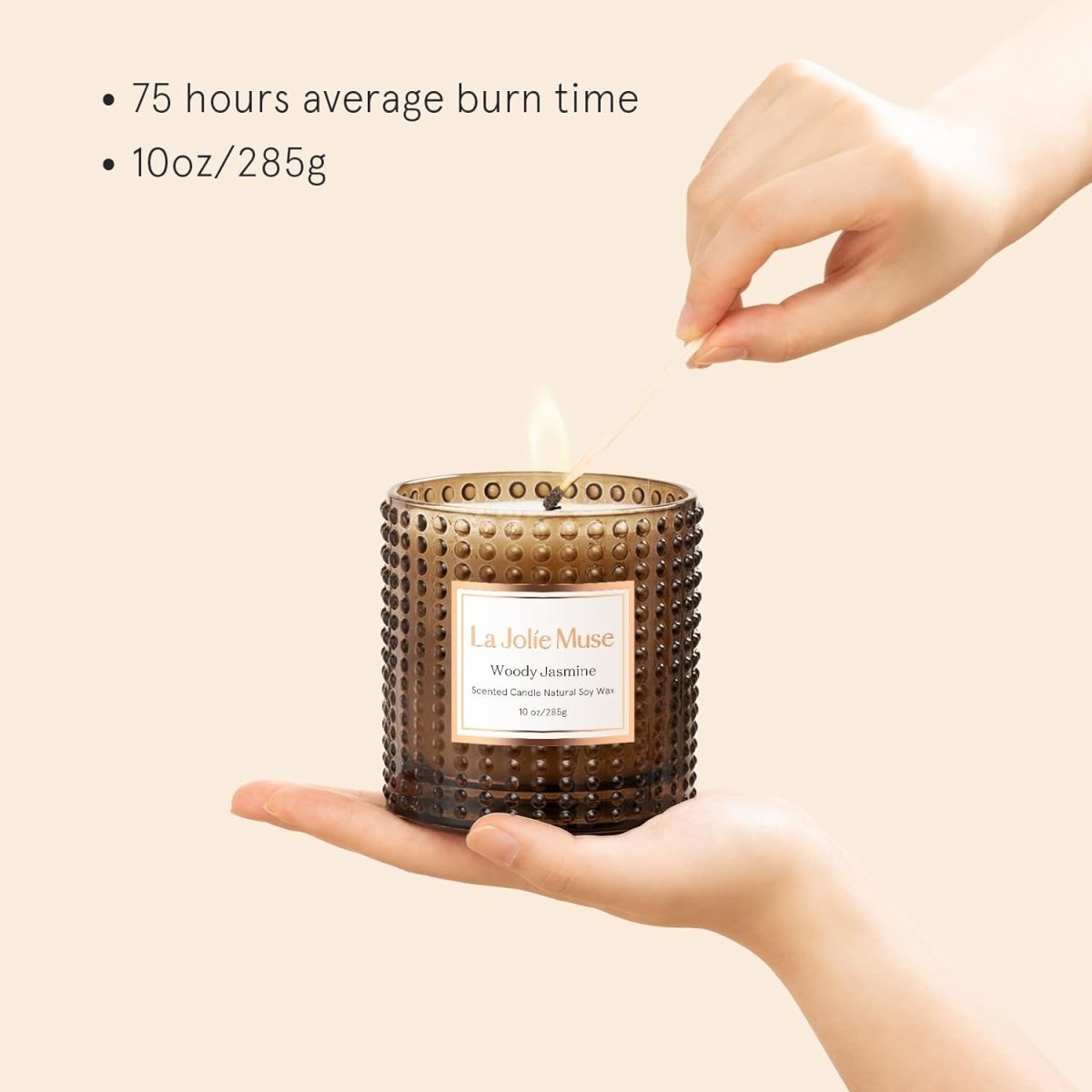 LA JOLIE MUSE Christmas Candle | Ruby Berry Bliss | Mandarin Cranberry &amp; Plum | 10 oz Festive Candle | 55 Hours Clean Burn | Gift for Women &amp; Family - Homesidy.com