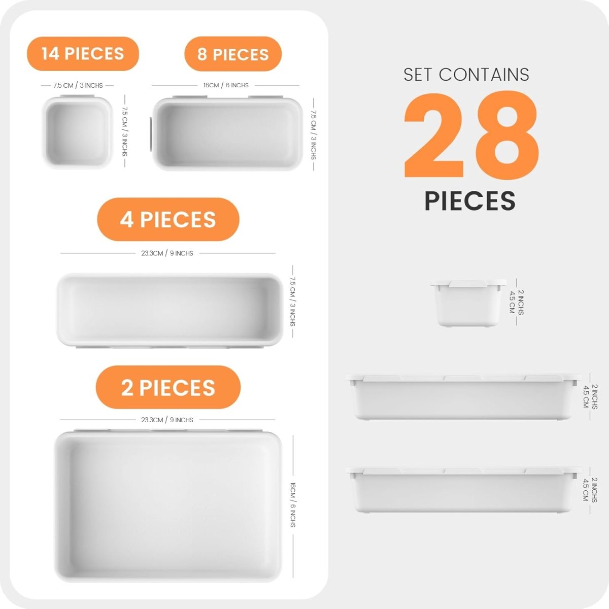 A - LuGei 【Military Grade Drawer Organizer, 【𝟱𝗦𝗶𝘇𝗲】 Makeup organizer, 【Holds 177 Items】 Bathroom Organizers and Storage, Organization and Storage, Desk Drawer Organizer for Bathroom Vanity - Homesidy.com