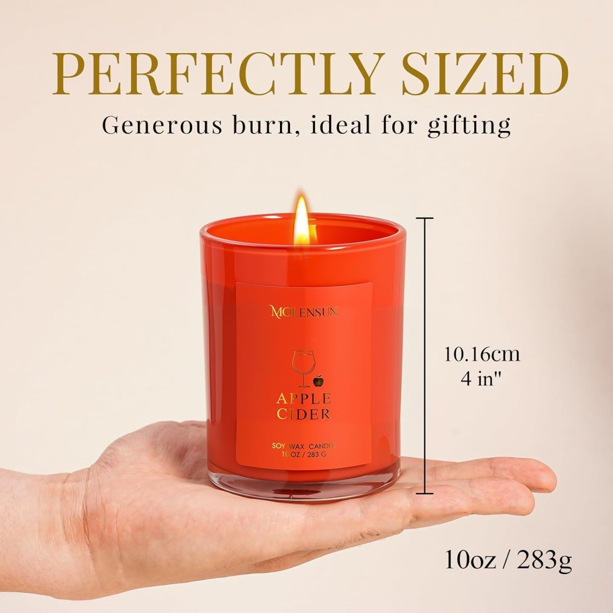Balsam Cedar Candle, 10oz Soy Scented Candle for Home, Christmas Birthday &amp; Holiday Gifts for Women &amp; Men, Long Lasting 50 Hour Clean Non - Toxic Burn, Elegant Winter &amp; Christmas Festive Home Decor - Homesidy.com