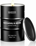 M&amp;SENSE Scented Candle, Tobacco Vanilla Medium Jar Candle Gifts for Men, 70 Hours Slow Burning Natural Soy Candles 11.3oz, Stress Relief Aromatherapy Candles Home Decor, Valentines Day Gifts for Him - Homesidy.com