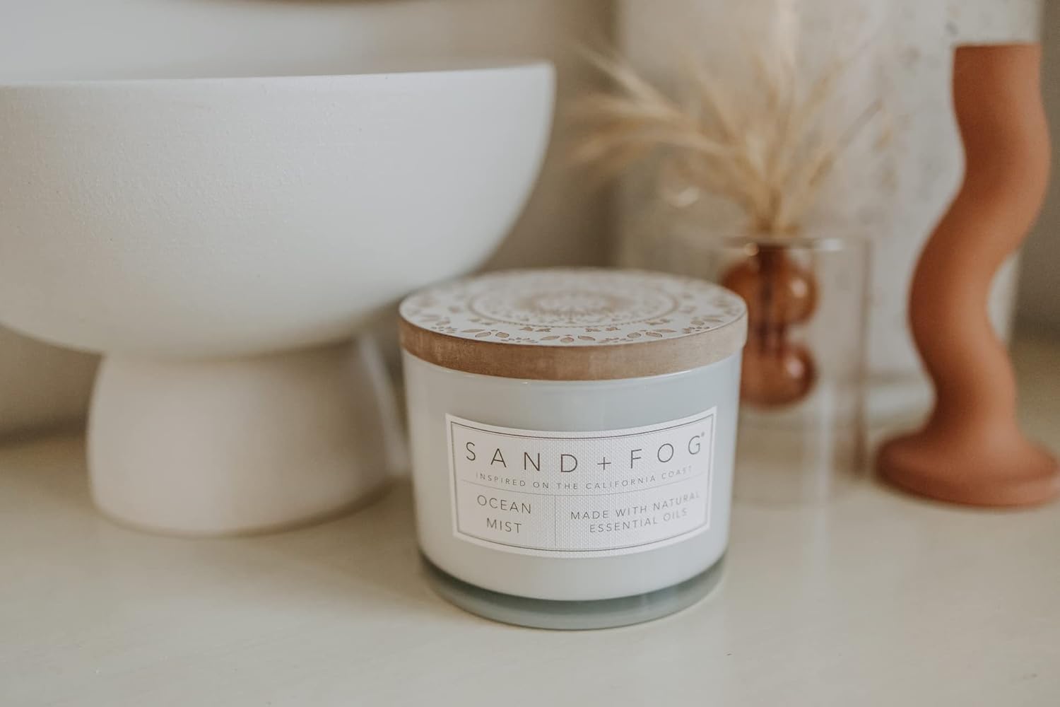 Sand Fog Scented Candle - Crushed Candy Cane – Additional Scents and Sizes – 100% Cotton Lead - Free Wick - Luxury Air Freshening Jar Candles - Perfect Home Decor – 12oz … - Homesidy.com