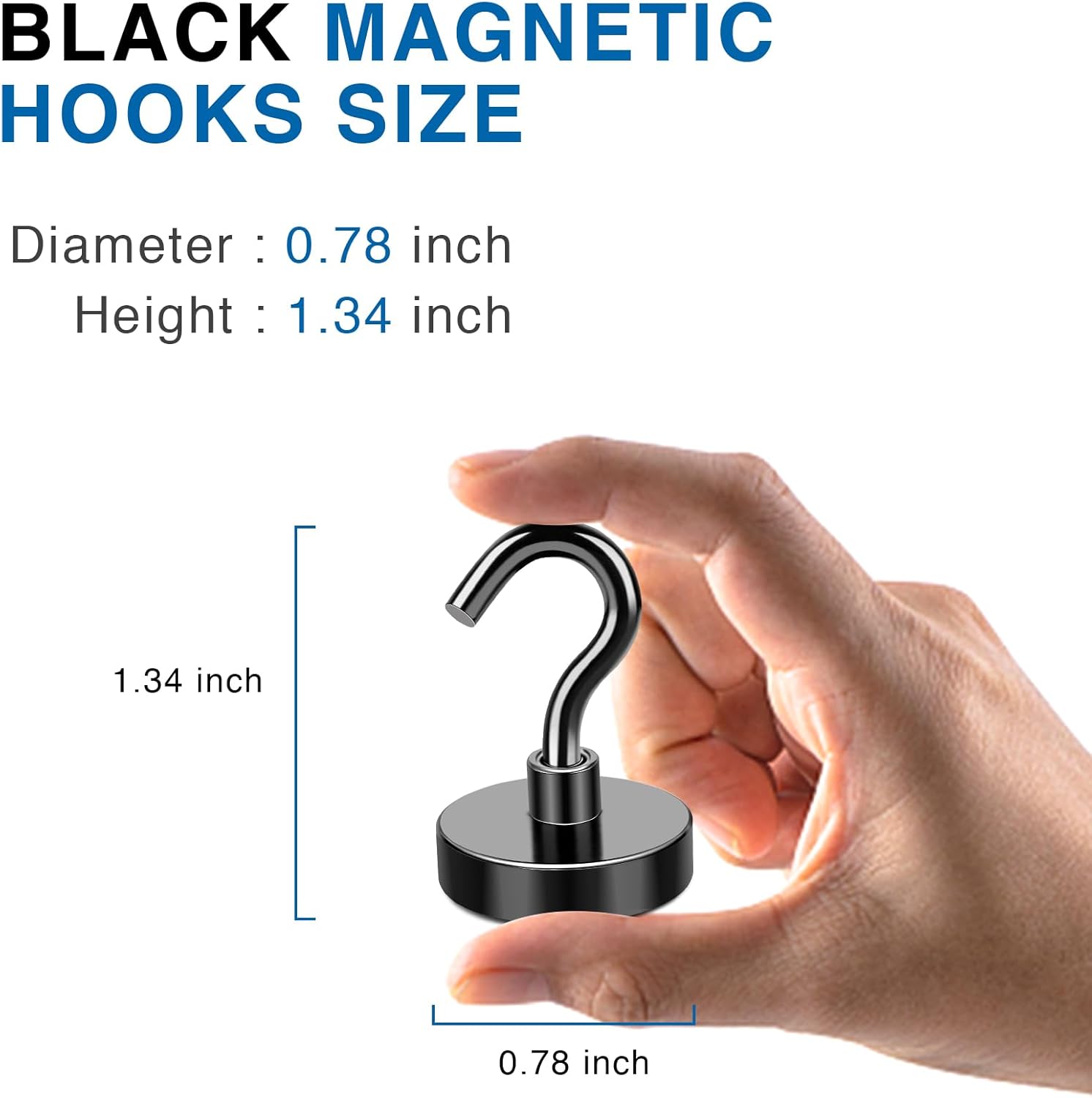 LOVIMAG Magnetic Hooks, 12 Pack 30lbs Magnet Hook 2025 Cruise Cabin Ship Essentials Heavy Duty Strong Magnets Refrigerator Fridge Hanging for Classroom Beach Vacation Kitchen Grills Home (Black) - Homesidy.com