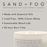Sand Fog Scented Candle - Crushed Candy Cane – Additional Scents and Sizes – 100% Cotton Lead - Free Wick - Luxury Air Freshening Jar Candles - Perfect Home Decor – 12oz … - Homesidy.com