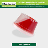 Freshware Food Storage Containers [50 Set] 8 oz Plastic Deli Containers with Lids, Slime, Soup, Meal Prep Containers | BPA Free | Stackable | Leakproof | Microwave/Dishwasher/Freezer Safe - Homesidy.com