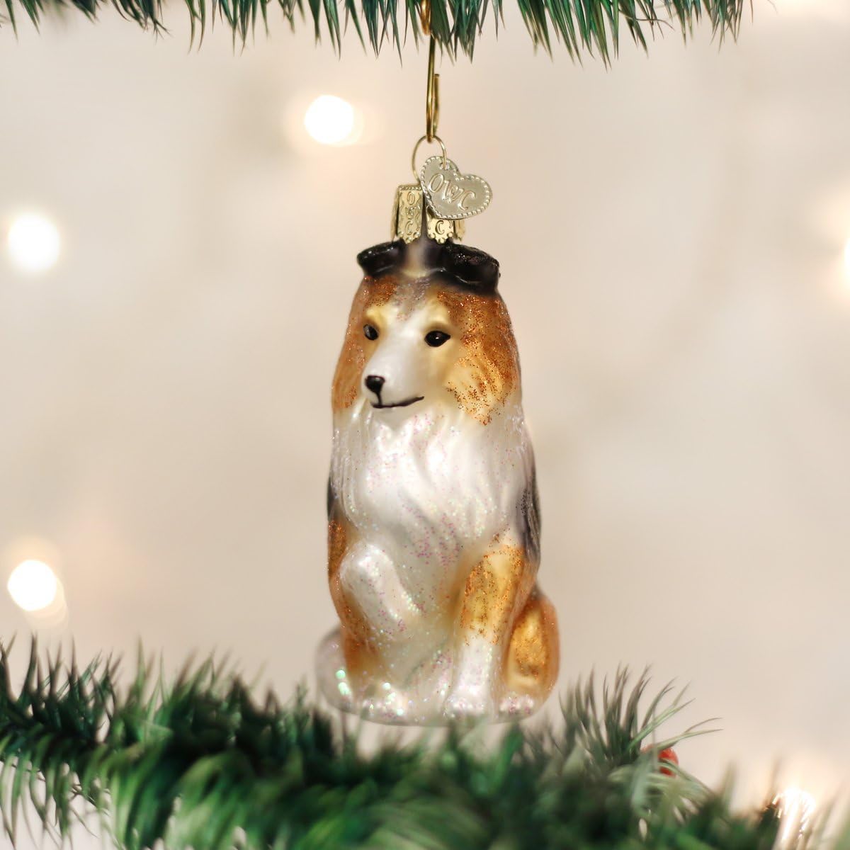 Old World Christmas Black Labrador Dog Collection Glass Blown Ornaments for Christmas Tree 3.75 x 1.5 - Homesidy.com