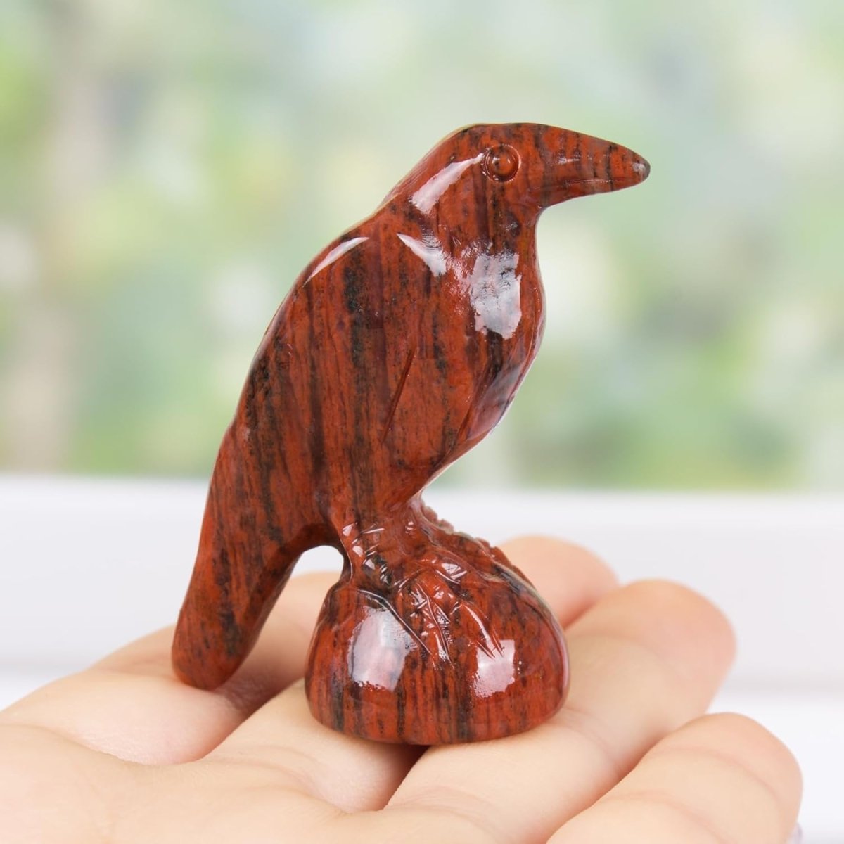 QLRSUXN Natural Black Obsidian Raven Figurines,2 Inch Healing Crystal Animal Statues,Lucky Guardian Pocket Crow Figurines as Women’s Gifts,Raven Statues for Office Home Decor and Ornament. - Homesidy.com