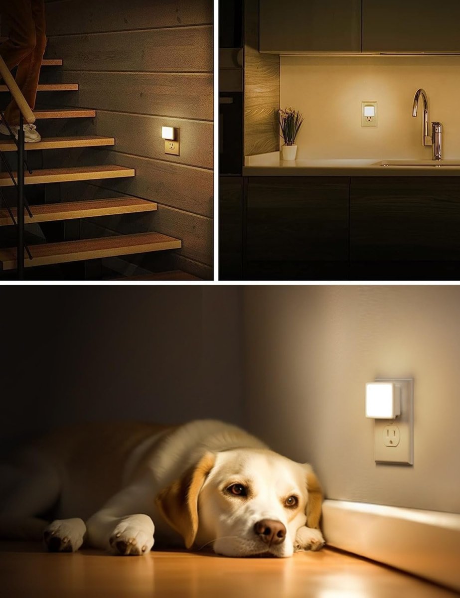 L LOHAS LED Night Lights Plug into Wall 2 - Pack, 0.3W Plug in Night Light, Dusk to Dawn, 3000K Soft White, Bright Nightlight Auto - On/Off, for Adults Kids Room Bedroom Bathroom Hallway Kitchen, Non - Dim - Homesidy.com