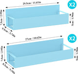HuggieGems Metal 4 Pack Magnetic Spice Storage Rack Organizer for Refrigerator and Oven, Black Fridge Organizers and Storage - Homesidy.com