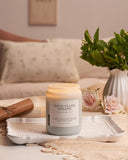 M&amp;SENSE Ode to Winter Soy Candles Strong Scented, 2 Wick Jar Candle 19.4oz 110 Hour Long Lasting, Lavender Sandalwood Organic Natural Aromatherapy Candle Gifts Bedroom Bathroom Home Decor - Homesidy.com