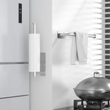 ASTOFLI Paper Towel Holder Under Cabinet No Drilling, Self Adhesive Paper Towel Holder Wall Mount for Kitchen Rack, Under Counter Napin Holder No Drill, 304 Stainless Steel Matte Black - Homesidy.com