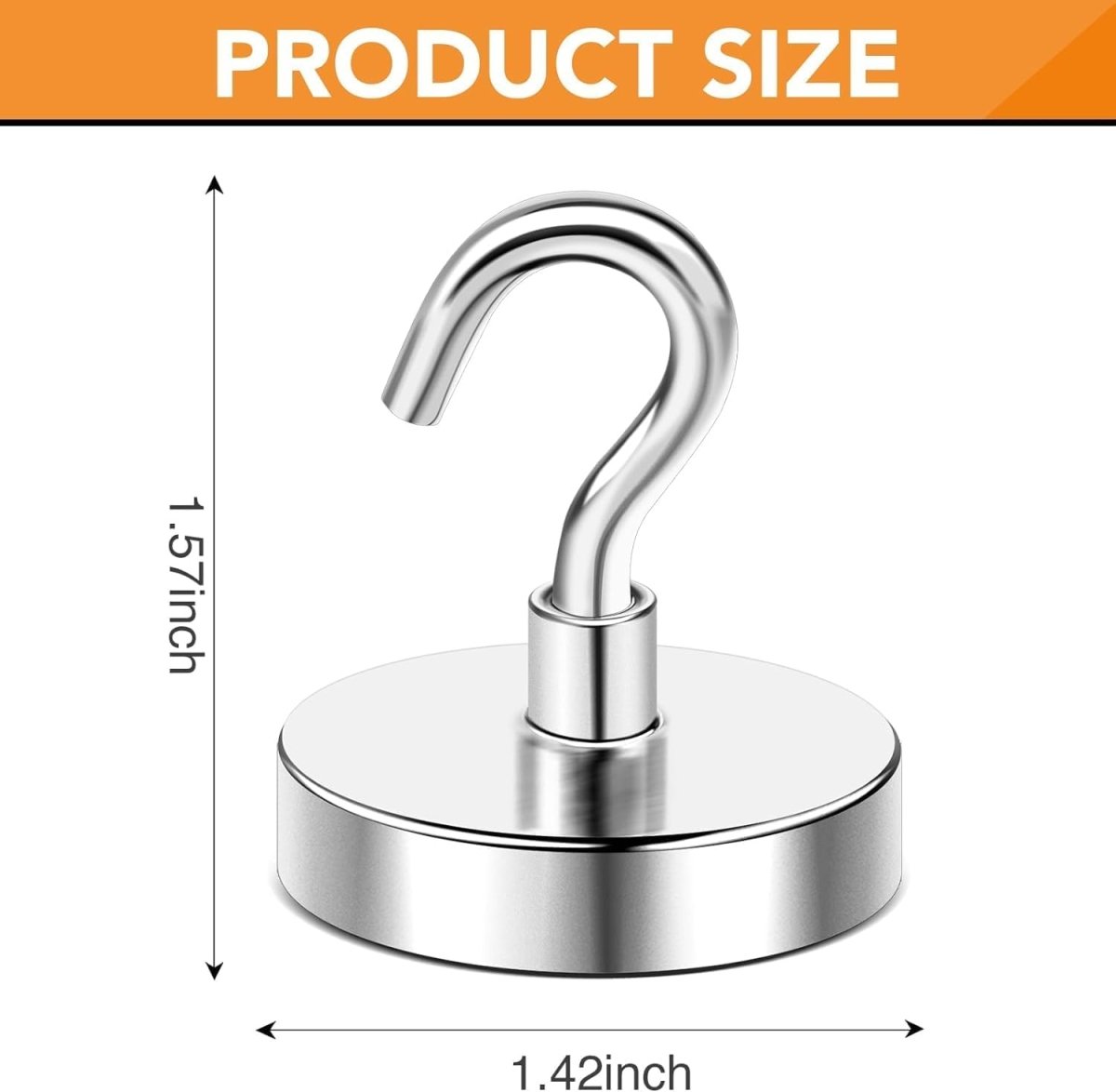 DIYMAG Garage Storage Hooks 6 Pack, 30lbs 2025 Cruise Cabin Ship Essentials N52 Magnetic Hook Heavy Duty Strong Wall Mount Magnets Fridge for Classroom Wall Mount Kitchen Grills Silver - Homesidy.com