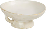 Creative Co - Op Stoneware Bowl w Reactive Glaze, White - Homesidy.com